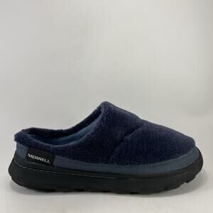 Merrell Hut Moc 2 Slide Cozy Mens Size 9 Sea Fleece Slip On Slippers Comfort